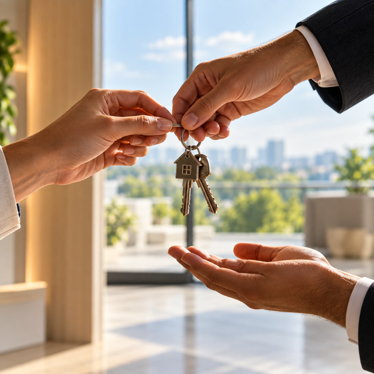 Handover — Snagging, cleaning, styling and a walkthrough of every fitting — keys, then living.