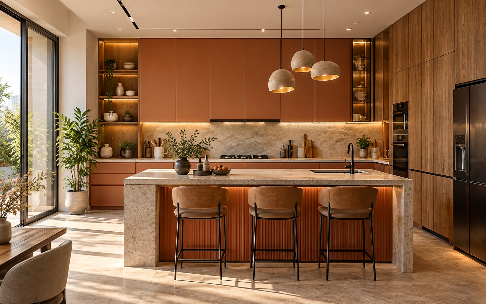 Terracotta Kitchen — modular interior in Kondapur